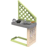 Life Spielhaus Zubehör Sommerküche - Spielspaß für kleine Köche - Gartenspielgerät für Kindergartenkinder ab 36 Monaten, fördert kreatives Spielen und soziale Interaktion im Freien.