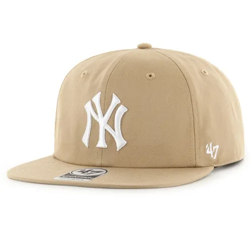 Brand Captain Cap - LINSCOTT New York Yankees schwarz 47 - Stylische Snapback für Herren in Schwarz, ideal für Freizeit und Sommer. Hergestellt aus 100% Baumwolle bietet diese Kappe Komfort und einen sportlichen Look.