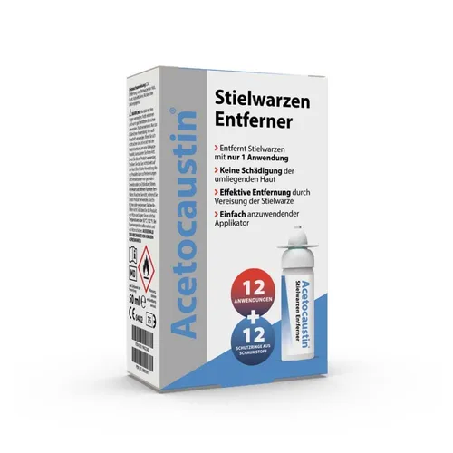 Acetocaustin Stielwarzen Entferner Stift - Warzenentferner mit Kältemittel, schnelle und effektive Behandlung von Stielwarzen für die Anwendung zu Hause.