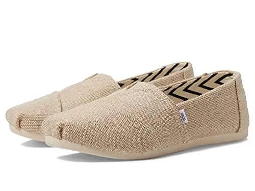 Toms Damen Alpargata Canvas Slipper – Nachhaltige und Bequeme Schuhe - Umweltfreundliche Jute-Canvas und recyceltes Innenmaterial bieten hohen Komfort und reduzieren Textilabfälle. Flexibel und strapazierfähig für optimalen Sitz – perfekt für umweltbewusste Trägerinnen.