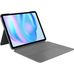 Logitech Combo Touch für iPad Air 13 Zoll M2 Grau - Praktisches 2-in-1 Tastatur- und Schutzhülle, perfekter Schutz und komfortables Tippen für dein iPad Air.