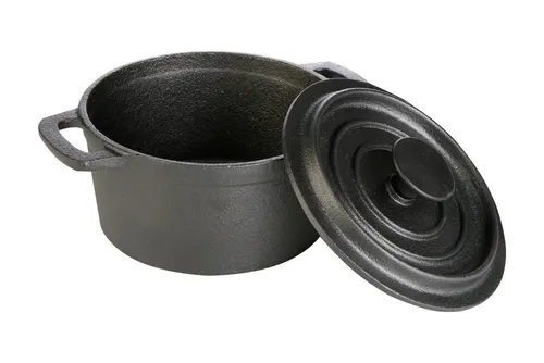 Gusseisen Topf mit Deckel 14x7,5cm in schwarz von OTTO