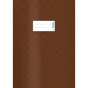 HERMA Heftumschlag mit Baststruktur braun Kunststoff DIN A4 (4008705074476)