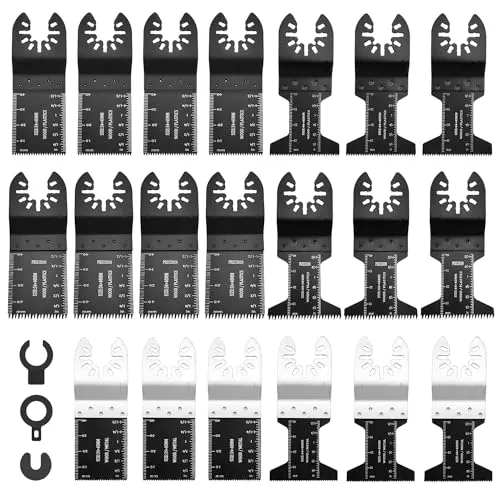 Stk Multitool Oszillierende Sägeblätter Kit Multitool Oszillierwerkzeug Zubehör Sägeblätter Mix Multi Tool Sägeblätter Kit Universal Multifunktionswerkzeug für Holz Metall Kunststoff 23