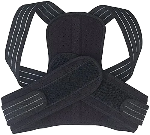 Newgen Medicals Rückengurt: Geradehalter zur Haltungs-Korrektur für Schultern und Rücken, Größe S (Rückengurt Haltung, gerader Rücken Gurt, Schultergurt Haltungskorrektur)