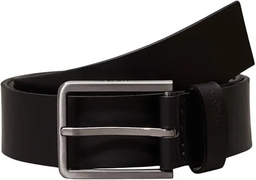 Calvin Klein Herren Gürtel Essential Belt, Schwarz, 85 cm von Calvin Klein