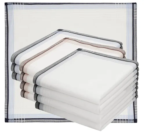 Betz Taschentuch Herren Stoff Taschentücher Set Leo 5 Dessin 1 Größe 40x40 cm, (Dessin 1, 12-St)