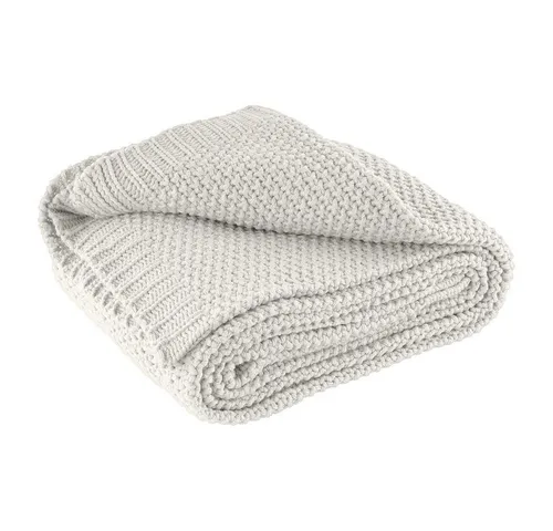 wometo Wohndecke Strick in weiß von wometo