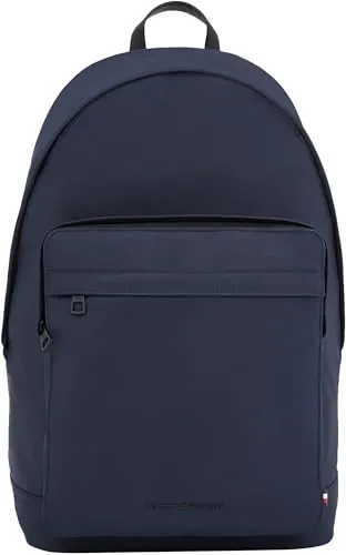 Tommy Hilfiger TH REPREVE BACKPACK Rucksack Herren, Blau (Space Blue) - Tagesrucksack aus 79% recyceltem Polyester, modernes Design mit Tommy Hilfiger Branding, ideal als Handgepäck oder für den Alltag, geräumig und praktisch.