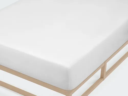 Biberna Jersey - Spannbetttuch 90 x 190 - 100 x 200 cm Weiß Spannbettlaken