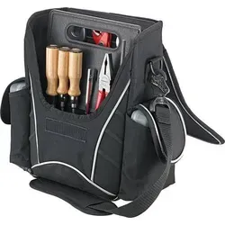 Umhänge-Werkzeugtasche 200x300x100mm - Werkzeugkoffer mit hohem Tragekomfort, wasserabweisend und reißfest. Ideal für den geordneten Transport von Werkzeugen und Zubehör, inklusive praktischer Werkzeugtafel.