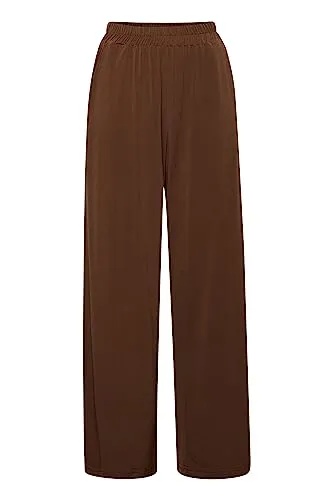 ICHI IHLIMA PA Damen Culotte Hose Stoffhose mit Stretch, Größe:S, Farbe:Chestnut (191118)
