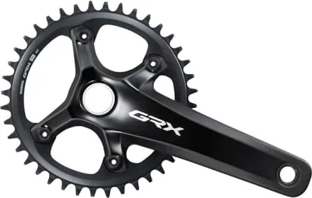 Shimano GRX RX820 Gravel Crankset 175.0 40T - Optimale Effizienz für Gravel-Fahrer - Sonstiges Fahrradzubehör mit 12-Gang-System, ideal für gemischtes Terrain. Erleben Sie maximale Leistung und Anpassungsfähigkeit dank der optimierten Gangkombination.