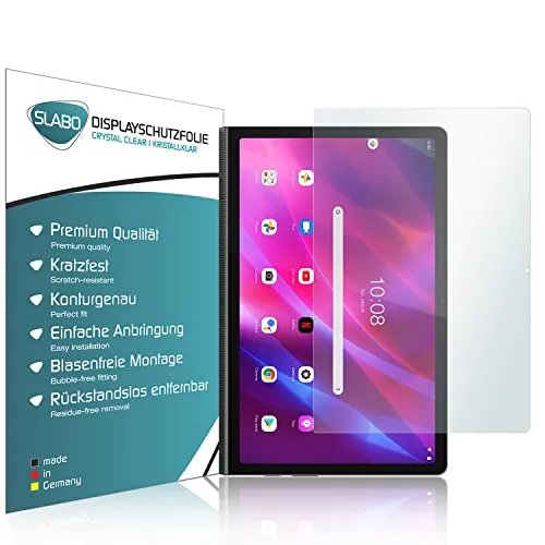 Slabo 2 x Displayschutzfolie kompatibel mit Lenovo Yoga Tab 11 Displayschutz Schutzfolie Folie Crystal Clear KLAR