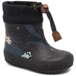 bisgaard Thermo Baby Rain Boot, Space Explorer, 24 EU - Gummistiefel mit warmem Wollfutter und wasserdichtem Naturkautschuk, ideal für Regentage und bietet Bewegungsfreiheit für kleine Füße.