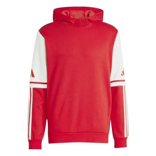 Adidas Squadra 25 Hoodie - rot, ideal für Amateurfußball - Sweatshirts, aus warmem Fleece für höchsten Komfort nach dem Training und beim Teambuilding.