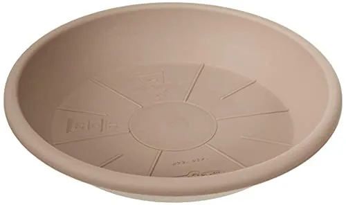 Euro3Plast 1475.G9 Untersetzer Medea 20 cm für Kübel Geo 20 cm, taupe