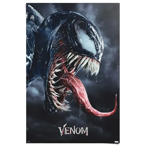 REINDERS Poster, Marvel in schwarz von REINDERS