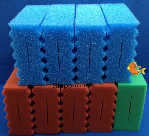  x  Ersatz Filterschwamm gewellt  passend für Oase Biotec 10.1 + 5.1 Koi Teich 9