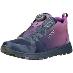 Vado Boa sportlicher Schnürer Violett - Wasserdichte Wanderschuhe für Kinder mit BOA Fit-System für perfekte Passform und atmungsaktivem Material. Ideal für Abenteuer und sicher durch Reflektoren.