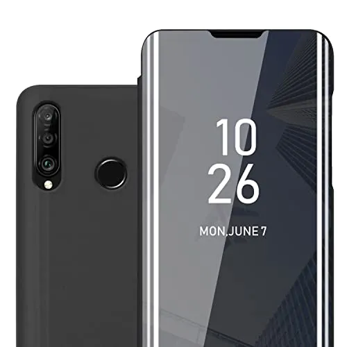 Produktbild Cadorabo Hülle kompatibel mit Huawei P30 LITE in TURMALIN SCHWARZ