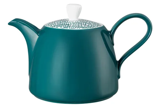 Seltmann Weiden Life Fashion Kanne 1,40 l - Trendy Petrol - Geschirr: Hochwertige Porzellan-Kanne in trendigem Petrol, spülmaschinen- und mikrowellengeeignet für stilvolle Mahlzeiten.