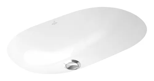 Villeroy & Boch O.novo Unterbauwaschbecken - Weiß Alpin - Elegantes Unterbauwaschbecken (650 x 400 x 208 mm) mit Überlauf, ideal für moderne Badezimmer und platzsparende Lösungen.