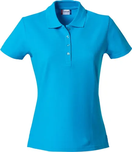 Damen Basic Polohemd aus 100% Baumwolle, 190 g/m², mit Seitenschlitzen und 4 Knöpfen