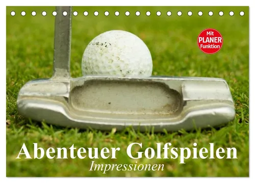 Produktbild CALVENDO Wandkalender Abenteuer Golfspielen. Impressionen (Tischkalender 2026 DIN A5 quer)