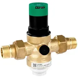 Resideo Druckminderer D06F-LF aus Messing, bleifrei - Rohrverbinder, ideal zur Druckregulierung in Wasserinstallationen, sorgt für einen sicheren und konstanten Wasserdruck.