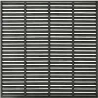 vidaXL Lamellenzaun WPC 180x180 cm Dunkelgrau - Sichtschutz und Windschutz aus langlebigem WPC, pflegeleicht und witterungsbeständig