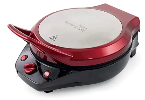 Galileo Casa 2192057 Pizza-Grill, 1200 W, Öffnung 180 Grad, Rot