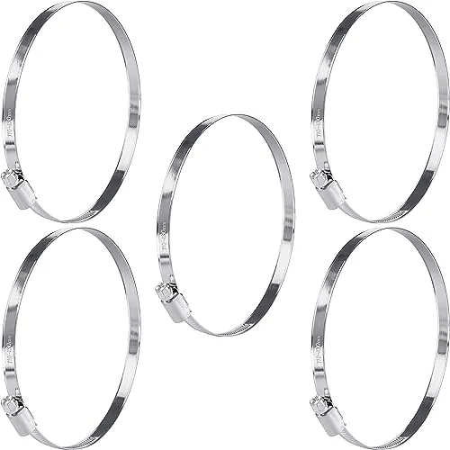 Poppstar Schlauchschellen Edelstahl 110-130mm mit Bandbreite 9mm, W2-Qualität (5 Stück)