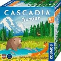 Cascadia Junior - Gesellschaftsspiel für Kinder - Strategisches Familienspiel für 2-4 Spieler, altersgerecht für 5-7 Jahre, fördert Kreativität und Logik, aus hochwertigem Papier, hergestellt in Deutschland.