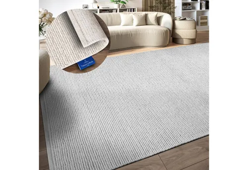 Villeroy & Boch Wollteppich Francois, rechteckig - Flachgewebe-Teppich, handgewebt aus 100% Wolle, robust und ideal für Wohnzimmer oder Schlafzimmer.