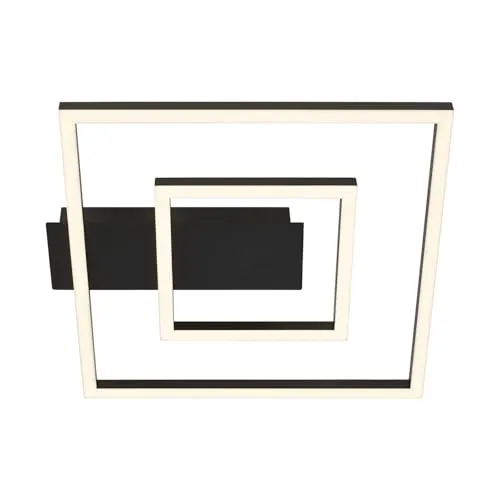 LED Deckenleuchte Schwarz, 22W - Moderne Deckenlampe mit elegantem Design, 2100 Lumen Helligkeit und warmweißem Licht (3000K) für eine gemütliche Atmosphäre in jedem Raum.