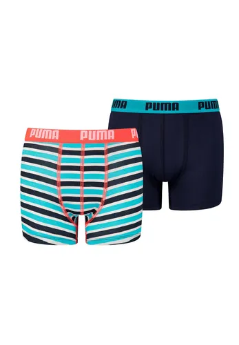er Pack Puma Basic Boxer Printed Stripes Boxershorts Jungen Kinder Gr. 122-128 2