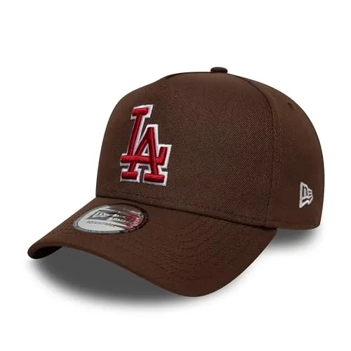 New Era A-Frame Snapback Cap - Los Angeles Dodgers - Herren Snapback Cap in Braun für den sportlichen Look. Ideal für Freizeitaktivitäten, aus 100% Polyester, einheitsgröße, leicht und stylisch.