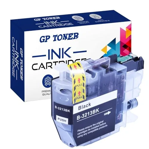 GP TONER LC3213 Druckerpatronen Ersatz für Brother LC-3213 LC-3211 LC3211 Patronen für Brother DCP-J572dw MFC-J497DW MFC-J491DW DCP-J772DW DCP-J774DW MFC-J890DW MFC-J895DW Schwarz