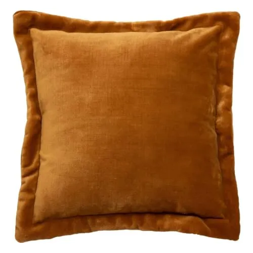 Atmosphera Kissen Flanell Cuddly 53x53cm in orange von ATMOSPHERA CREATEUR D'INTERIEUR