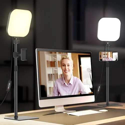 Mojimdo 180 LED Videolicht mit Handyhalter von Mojimdo