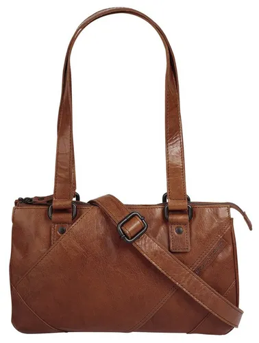 Spikes & Sparrow Handtasche Damen 022026 cognac - Handtasche aus 100 % Rindleder im Vintage-Look, mit durchdachter Innenausstattung und abnehmbarem Schultergurt – der perfekte Alltagsbegleiter für Stilbewusste.