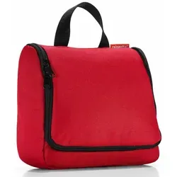 reisenthel Toiletbag WH3004 - Rote Schminktasche - Kulturbeutel aus hochwertigem Cotton-Kalmuck, ideal für Reisen. Mit 23x20x10 cm bietet er ausreichend Platz und ist ein stilvoller Begleiter für Ihre Beautyprodukte.