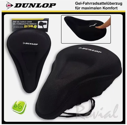 Dunlop Sattelbezug Gelsattel Sattelschoner Silikon Bezug Fahrradsattelbezug Gel
