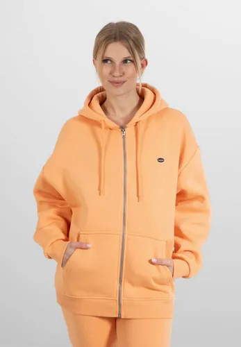 SMILODOX Zip Hoodie Damen Eda - Kapuzenpullover für Damen mit bequemer Oversize-Passform, seitlichen Taschen und weichem, elastischem Stoff - ideal für Sport, Streetstyle und Alltag.