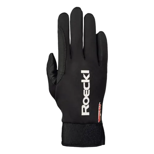 Roeckl Erwachsene Lit Handschuhe, Schwarz, 9.5
