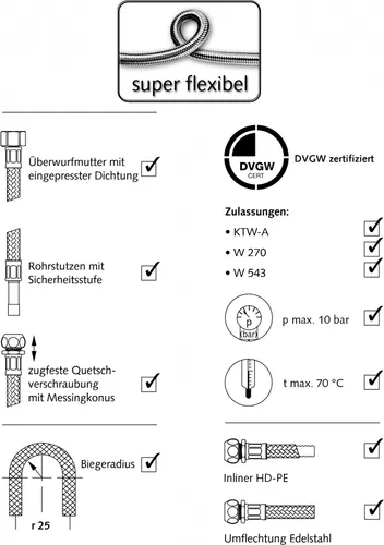 Schell Flexibler Schlauch clean-fix S FLEX 3/8