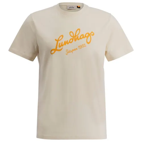 Lundhags Järpen Logo T-Shirt M XL - Chalk White - Outdoor & Funktionsshirts für Herren, aus weicher Bio-Baumwolle für höchsten Komfort und Langlebigkeit, ideal für Alltag und Freizeit.