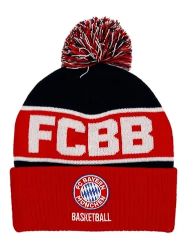 FC Bayern München Wendemütze - Rote Bommelmütze für Fans - Stylische Wendemütze in Rot, perfekt für den Fußballfan. Aus 100% Polyacryl, bietet sie Komfort und Wärme für kalte Tage.