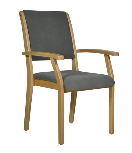 Devita Seniorenstuhl Kerry - Bequemer Pflegestuhl in verschiedenen Sitzhöhen - Stabiler Seniorenstuhl KERRY für ein sicheres Zuhause. Ergonomisches Design mit hohem Sitzkomfort, wählbare Bezüge und Holzdekore, ideal für Heime und private Haushalte.